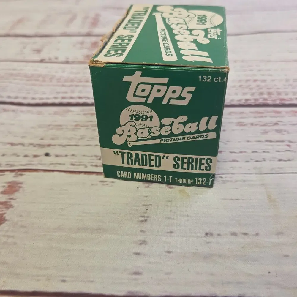 1991 Topps Baseball Traded Series Complete 132-Card Set in Original Box
